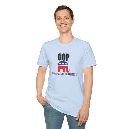 GOP Pedo Unisex Statement T-Shirt, Political Tee, Casual Wear, Gift for Activists, Humor Shirt, Vintage Style, Everyday Fashion