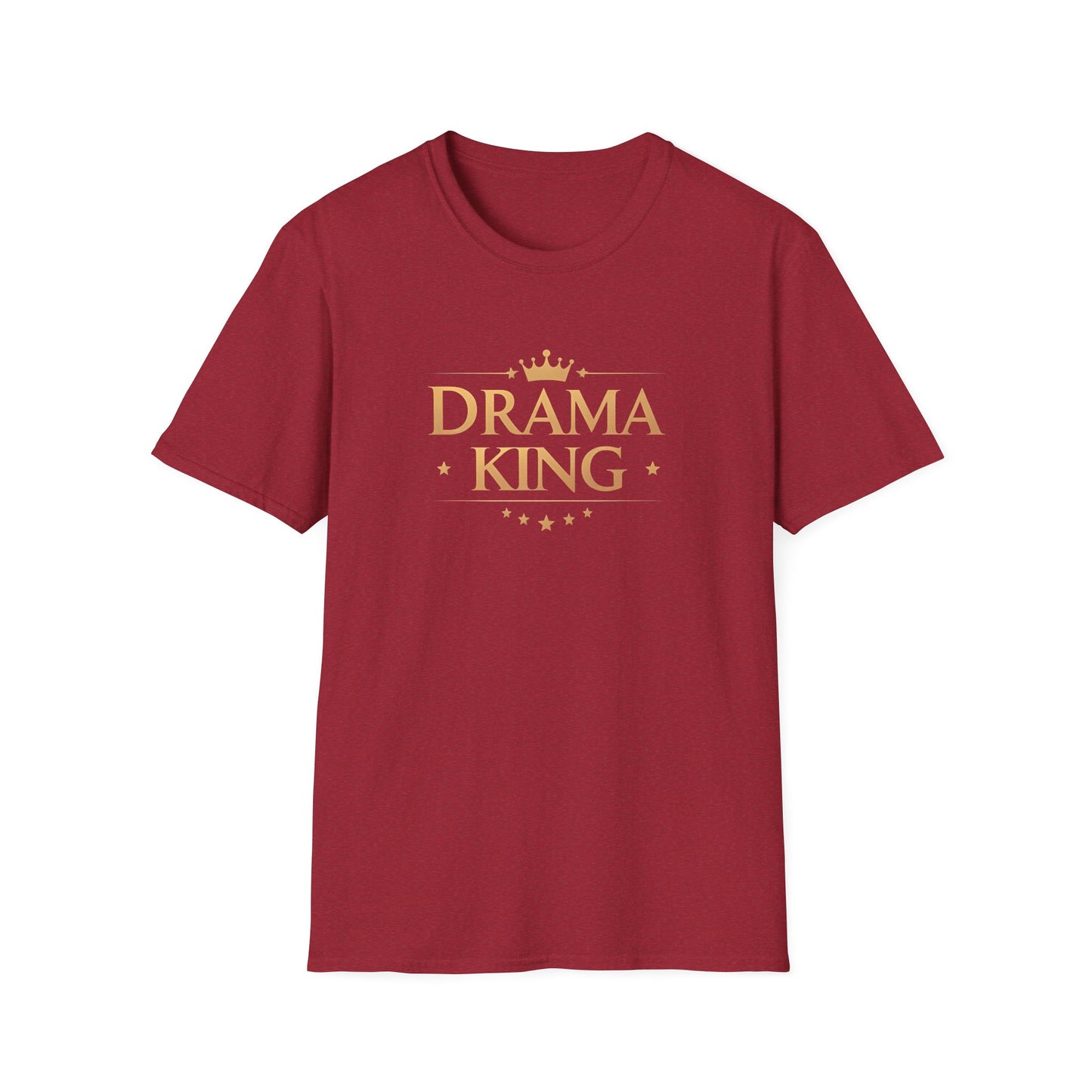 Drama King Unisex T-Shirt, Fun Gift for Theatrical Lovers, Perfect for Parties, Birthdays, Casual Wear
