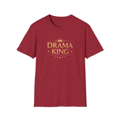 Drama King Unisex T-Shirt, Fun Gift for Theatrical Lovers, Perfect for Parties, Birthdays, Casual Wear