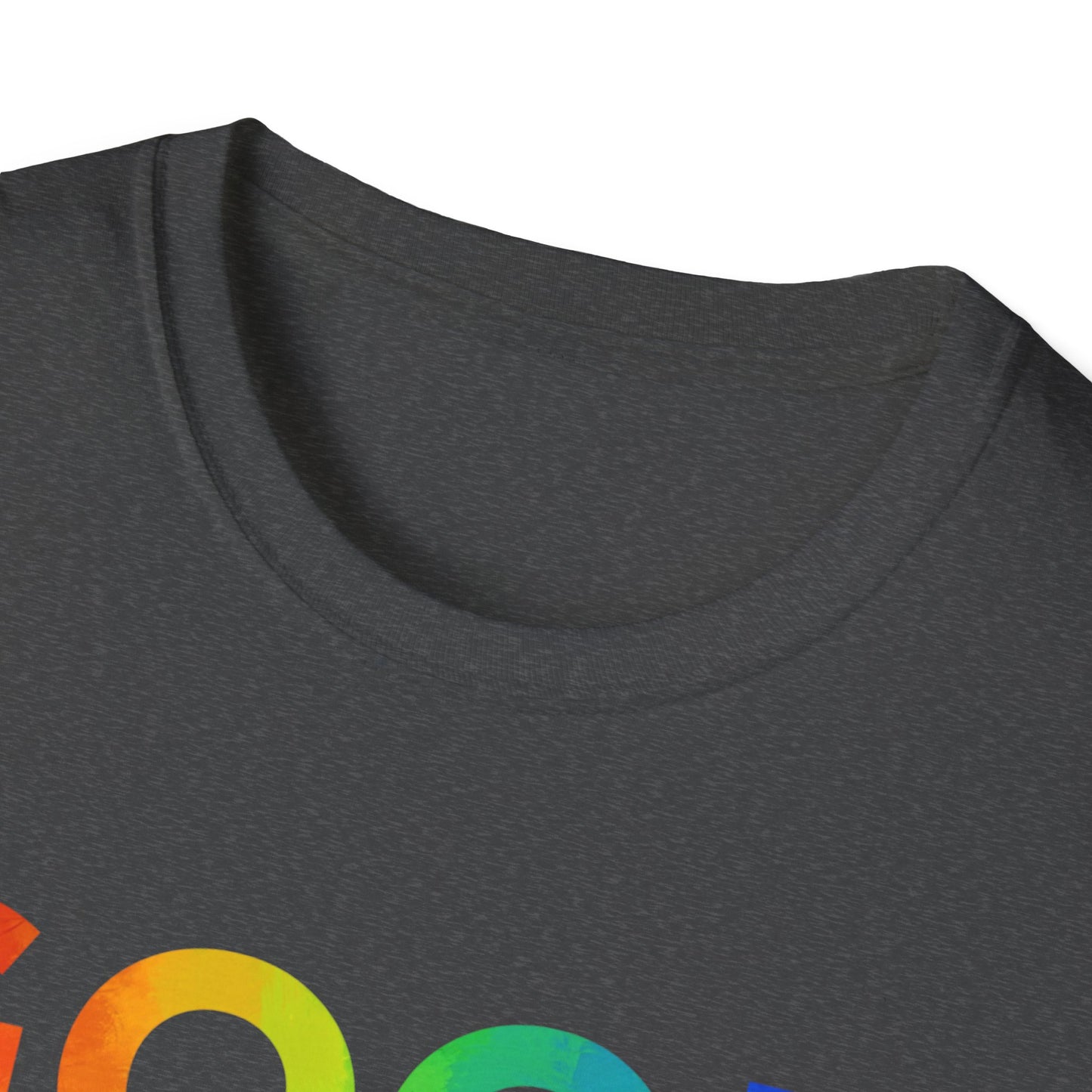 Good Vibes Rainbow Tee, Positive Energy Apparel, Casual Wear, Gift for Friends, Birthday Celebrations