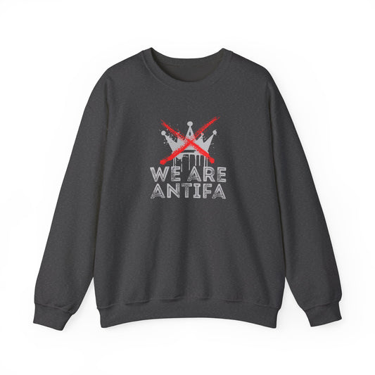 Crewneck Sweatshirt — "We Are Antifa" Logo Pullover