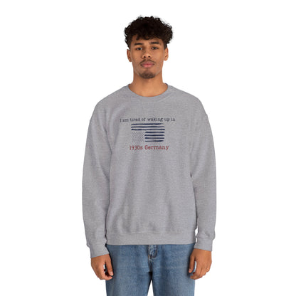 1930s Germany T-Shirt Vintage-Inspired Sweatshirt with 1930s Germany Text, Unisex Cozy Crew, Retro Style Gifts, Casual Wear, Unique Fashion Statement