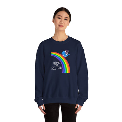 Rainbow Spectrum Crewneck Sweatshirt - Unisex Cozy Top, Gift for Autism Awareness, LGBTQ+ Pride Sweatshirt, Comfortable Everyday Wear, [...]