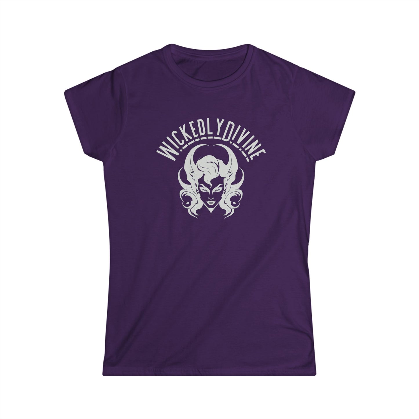 Wickedly Divine Women's Softstyle Tee - Empowering Casual T-Shirt, Gift for Fans, Halloween Apparel, Trendy Graphic Tee, Everyday Wear
