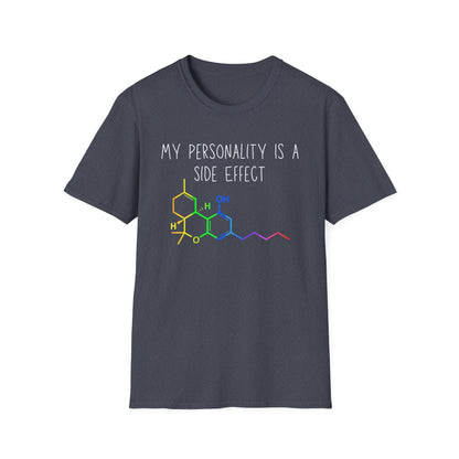 My Personality is a Side Effect T-Shirt, THC, Funny Science Gift, Unisex Tee, Quirky Humor Shirt, Chemistry Lover Apparel