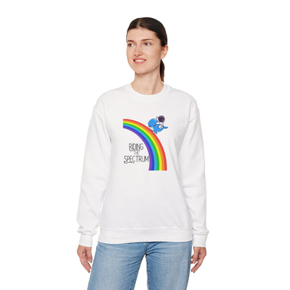 Rainbow Spectrum Crewneck Sweatshirt - Unisex Cozy Top, Gift for Autism Awareness, LGBTQ+ Pride Sweatshirt, Comfortable Everyday Wear, [...]
