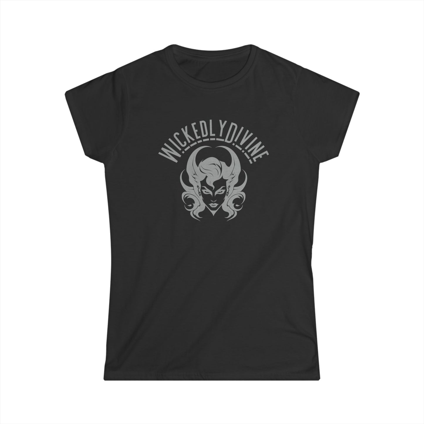 Wickedly Divine Women's Softstyle Tee - Empowering Casual T-Shirt, Gift for Fans, Halloween Apparel, Trendy Graphic Tee, Everyday Wear