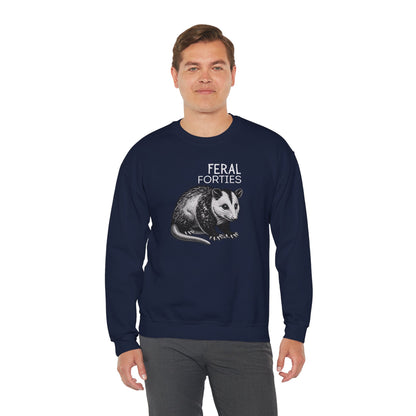 Feral Forties Sweatshirt, Funny Graphic Sweatshirt, Unisex Crewneck, Birthday Gift for Him/Her, Cozy Lounge Apparel