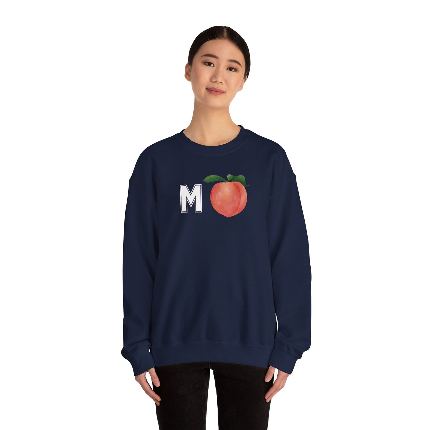 Impeach Unisex Crewneck Sweatshirt, Cozy Graphic Sweatshirt, Comfortable Layer, Gift for Peach Lovers, Casual Fall Apparel