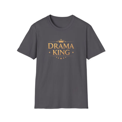Drama King Unisex T-Shirt, Fun Gift for Theatrical Lovers, Perfect for Parties, Birthdays, Casual Wear