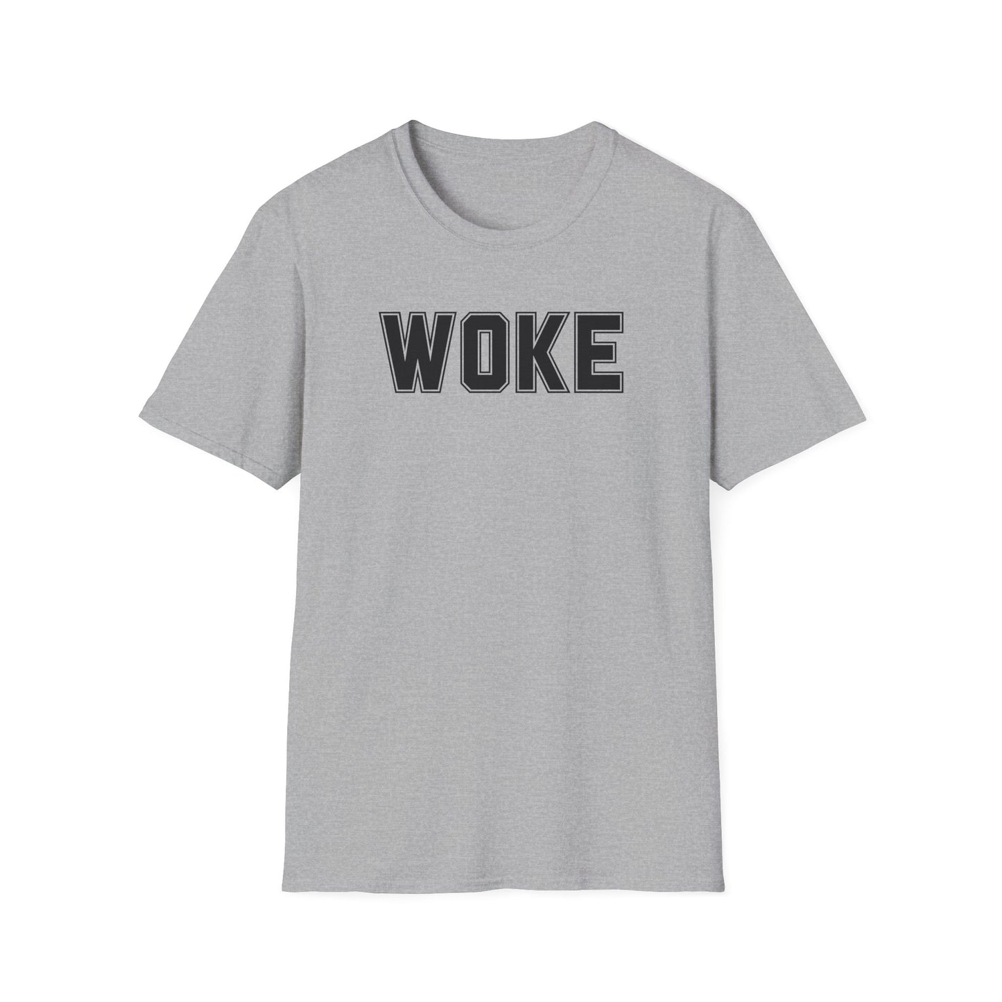 Woke Unisex Softstyle T-Shirt, Empowerment Tee, Statement Shirt, Gift for Activists, Casual Wear, Everyday Fashion
