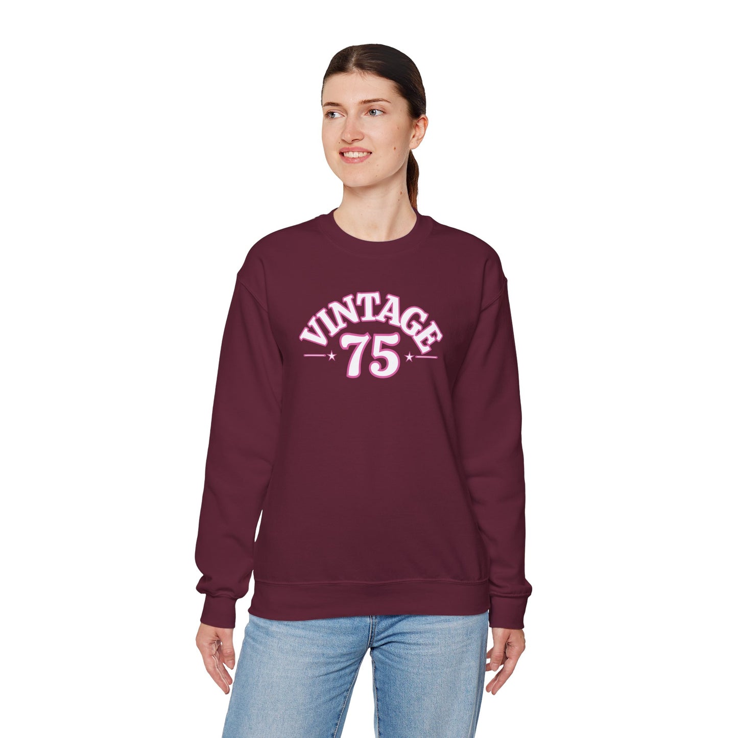 Vintage 75 Unisex Crewneck Sweatshirt - Cozy, Casual Style for Every Occasion, Perfect for Gifting, Fall, Winter, Retro Fashion, [...]