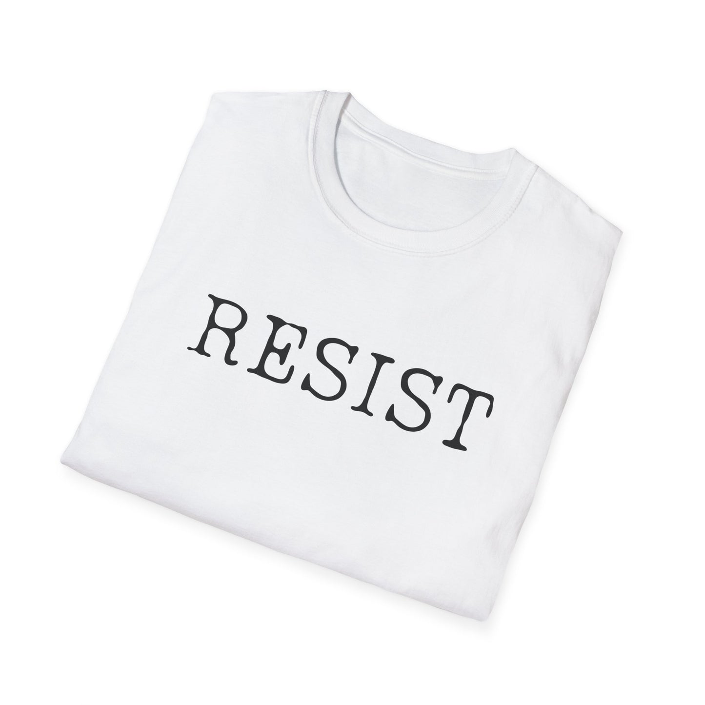 Resist Unisex Softstyle T-Shirt, Protest Shirt, Graphic Tee, Casual Wear, Activism Apparel, Gift for Change-Makers