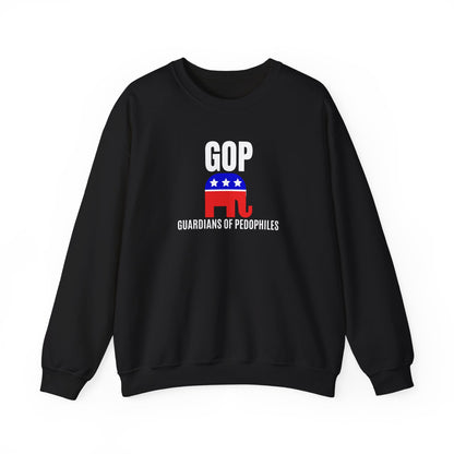 GOP Pedo Crewneck Sweatshirt - Protest Apparel, Funny Sweatshirt, Gift for Activists, Casual Wear, Unisex Clothing