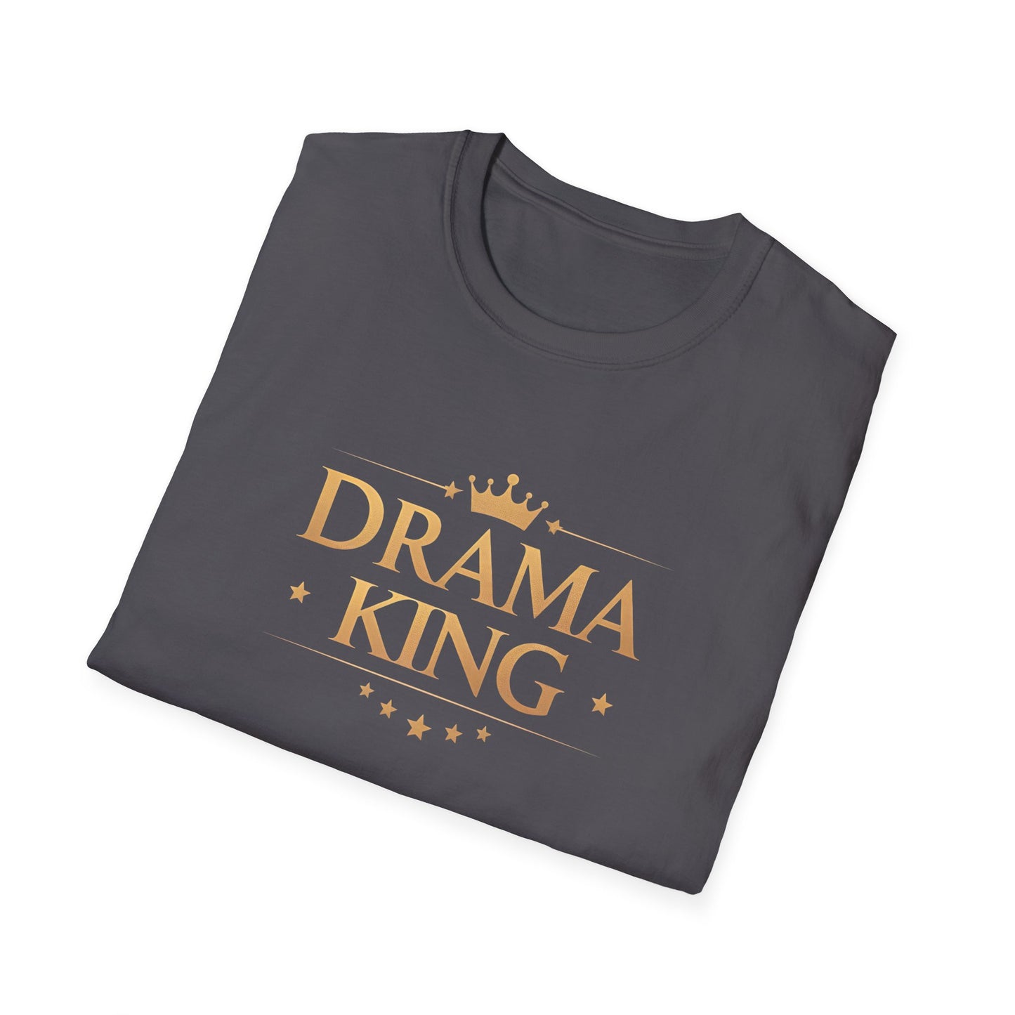 Drama King Unisex T-Shirt, Fun Gift for Theatrical Lovers, Perfect for Parties, Birthdays, Casual Wear