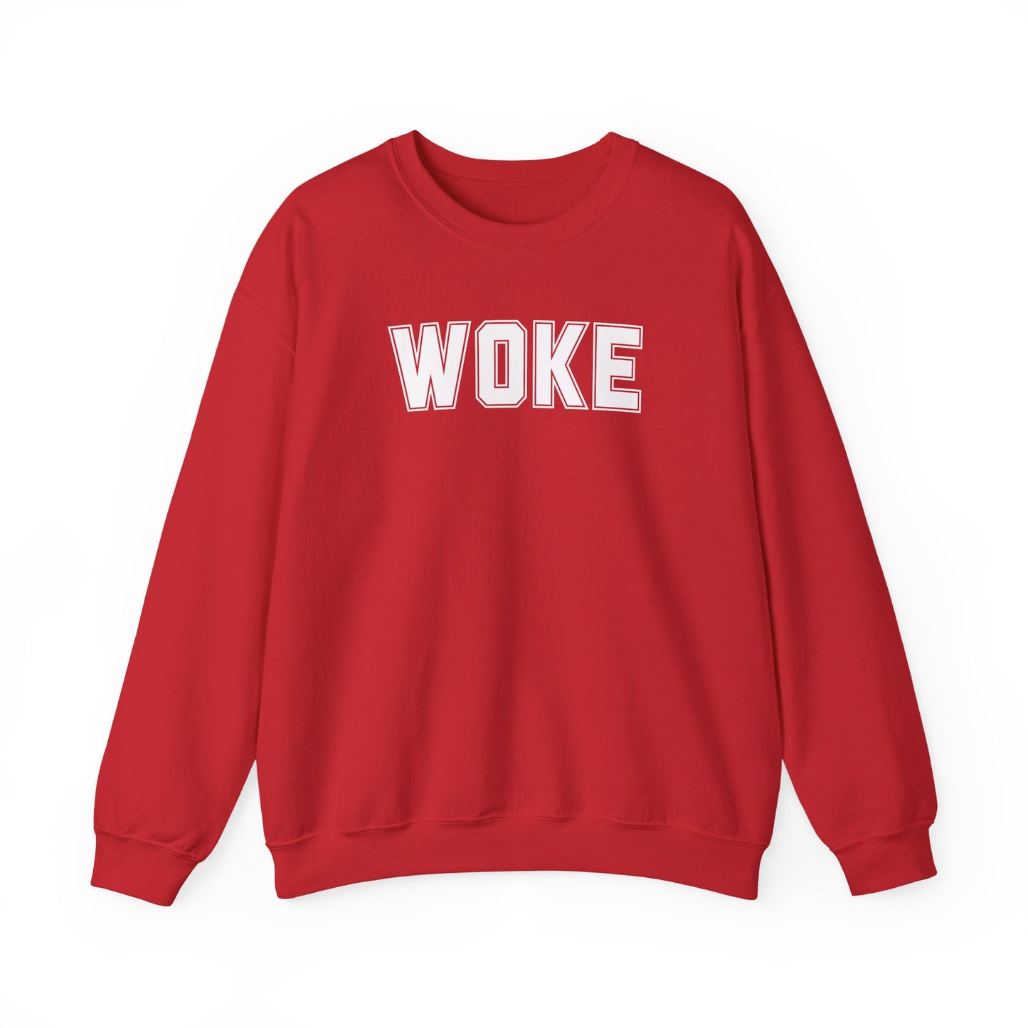 Woke Unisex Crewneck Sweatshirt | Cozy Casual Wear, Gift for Activists, Everyday Hoodie, Modern Statement Piece, Perfect for Fall