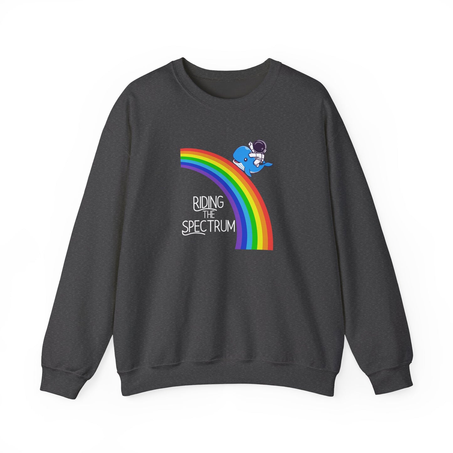 Rainbow Spectrum Crewneck Sweatshirt - Unisex Cozy Top, Gift for Autism Awareness, LGBTQ+ Pride Sweatshirt, Comfortable Everyday Wear, [...]