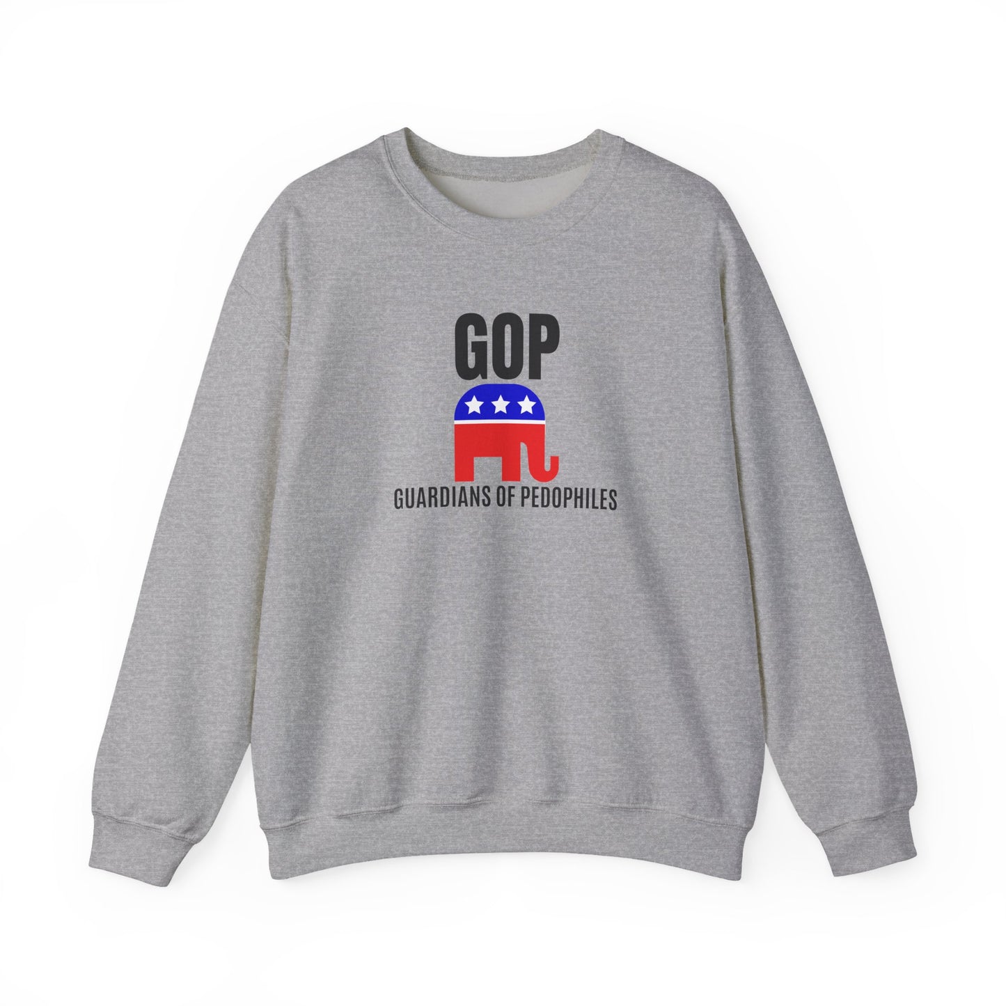 GOP Pedo Crewneck Sweatshirt - Protest Apparel, Funny Sweatshirt, Gift for Activists, Casual Wear, Unisex Clothing