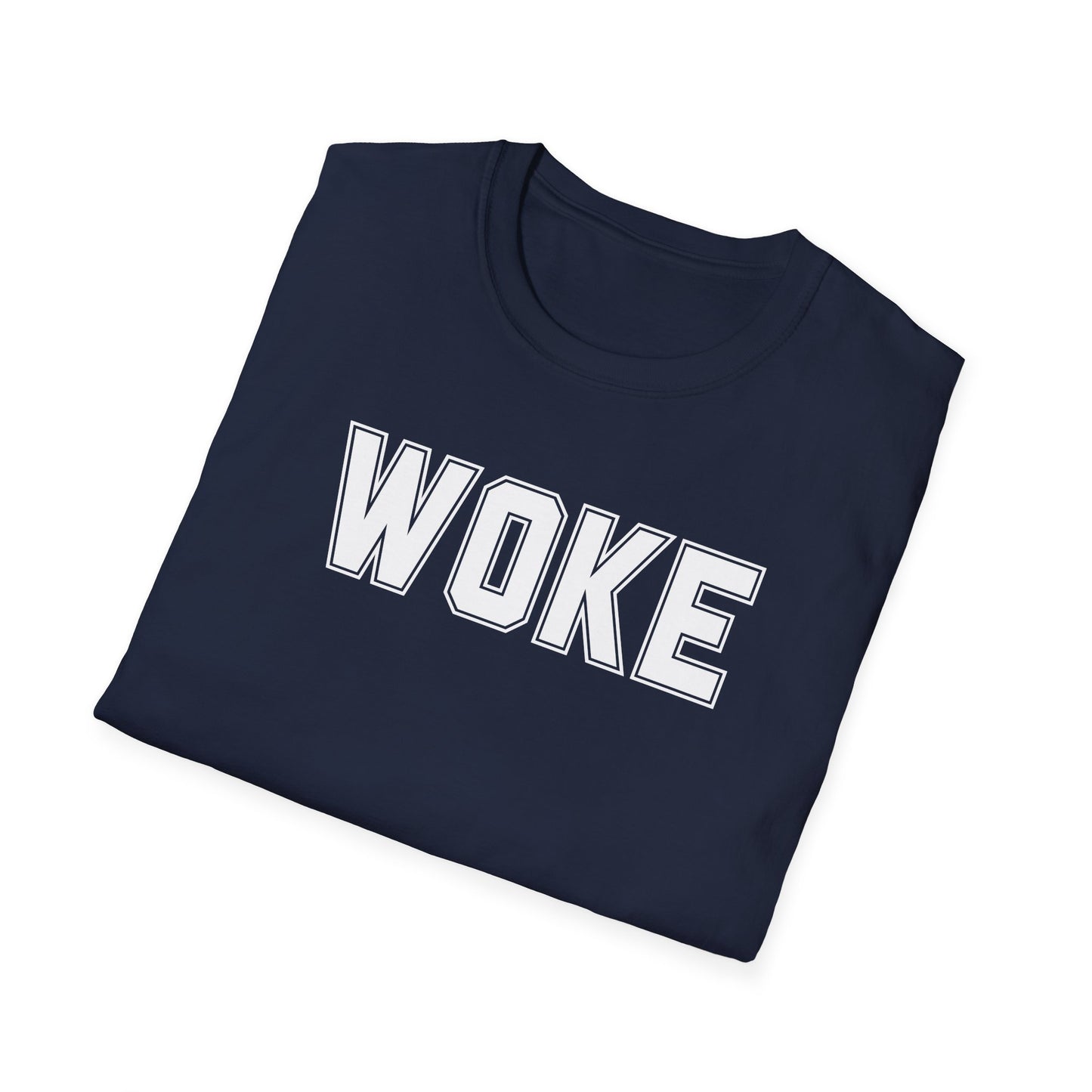 Woke Unisex Softstyle T-Shirt, Empowerment Tee, Statement Shirt, Gift for Activists, Casual Wear, Everyday Fashion