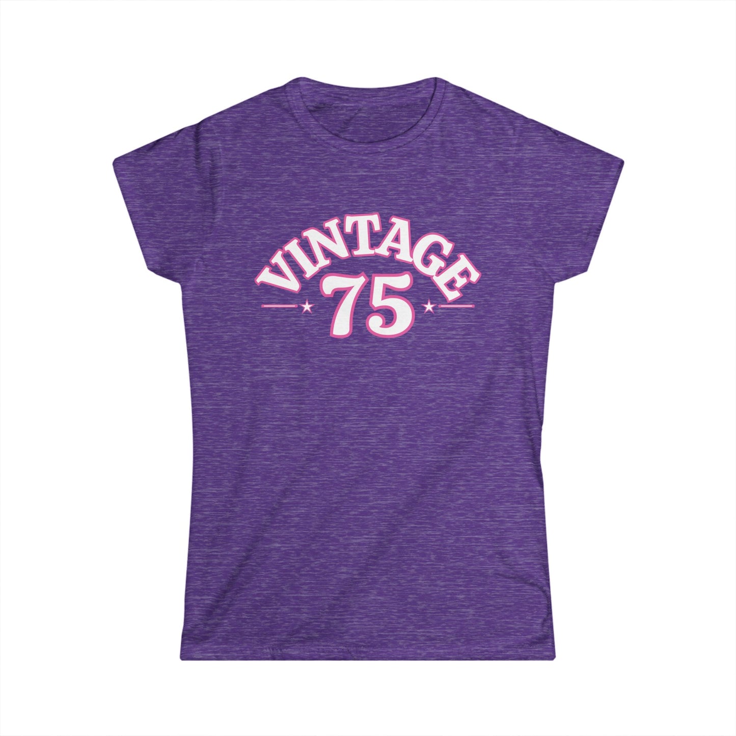 Vintage 75 Women's Tee - Retro Style Shirt, Casual Outfit, Gift for Her, Birthday, Nostalgic Apparel, Vintage Lover's Fashion