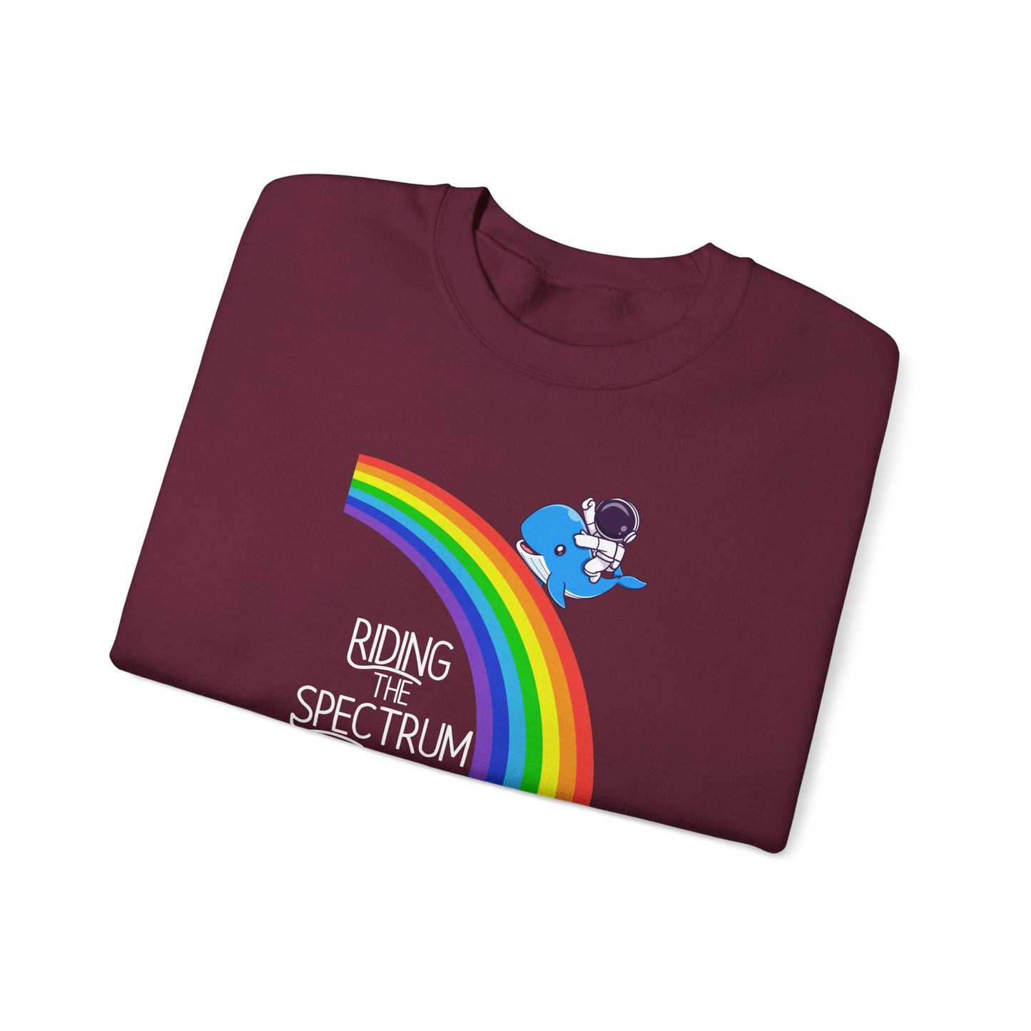 Rainbow Spectrum Crewneck Sweatshirt - Unisex Cozy Top, Gift for Autism Awareness, LGBTQ+ Pride Sweatshirt, Comfortable Everyday Wear, [...]