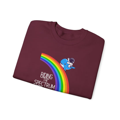 Rainbow Spectrum Crewneck Sweatshirt - Unisex Cozy Top, Gift for Autism Awareness, LGBTQ+ Pride Sweatshirt, Comfortable Everyday Wear, [...]