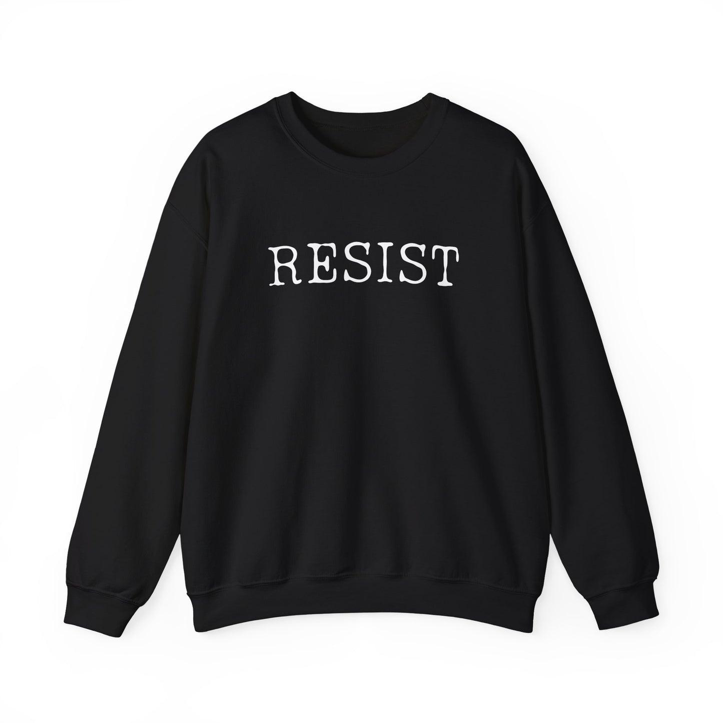 Resist Crewneck Sweatshirt, Comfortable Unisex Sweater, Everyday Wear, Activism Apparel, Gift for Protesters, Casual Style