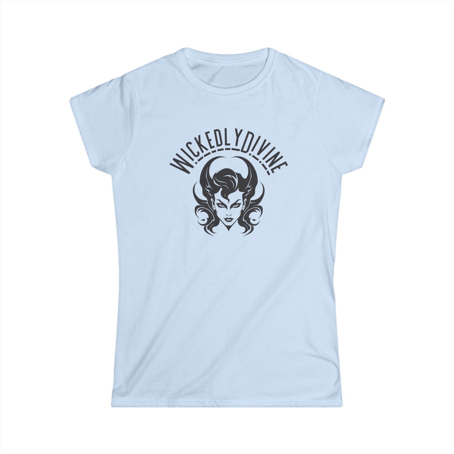 Wickedly Divine Women's Softstyle Tee - Empowering Casual T-Shirt, Gift for Fans, Halloween Apparel, Trendy Graphic Tee, Everyday Wear