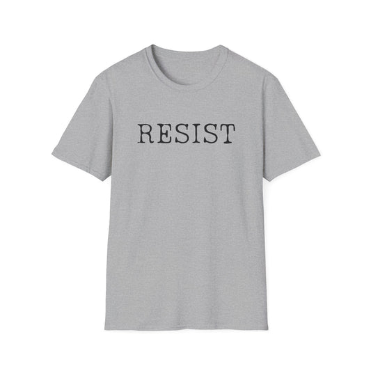 Resist Unisex Softstyle T-Shirt, Protest Shirt, Graphic Tee, Casual Wear, Activism Apparel, Gift for Change-Makers