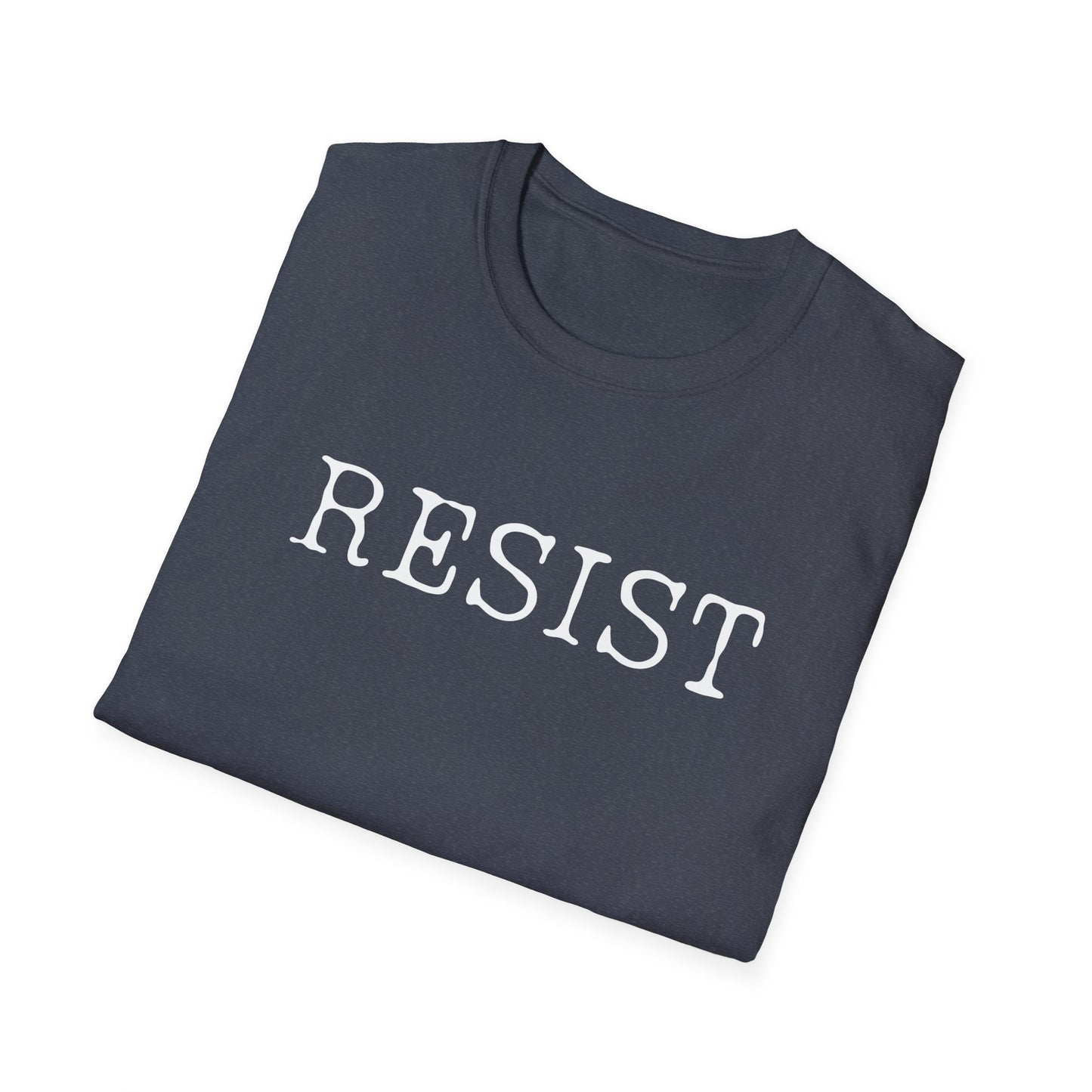 Resist Unisex Softstyle T-Shirt, Protest Shirt, Graphic Tee, Casual Wear, Activism Apparel, Gift for Change-Makers