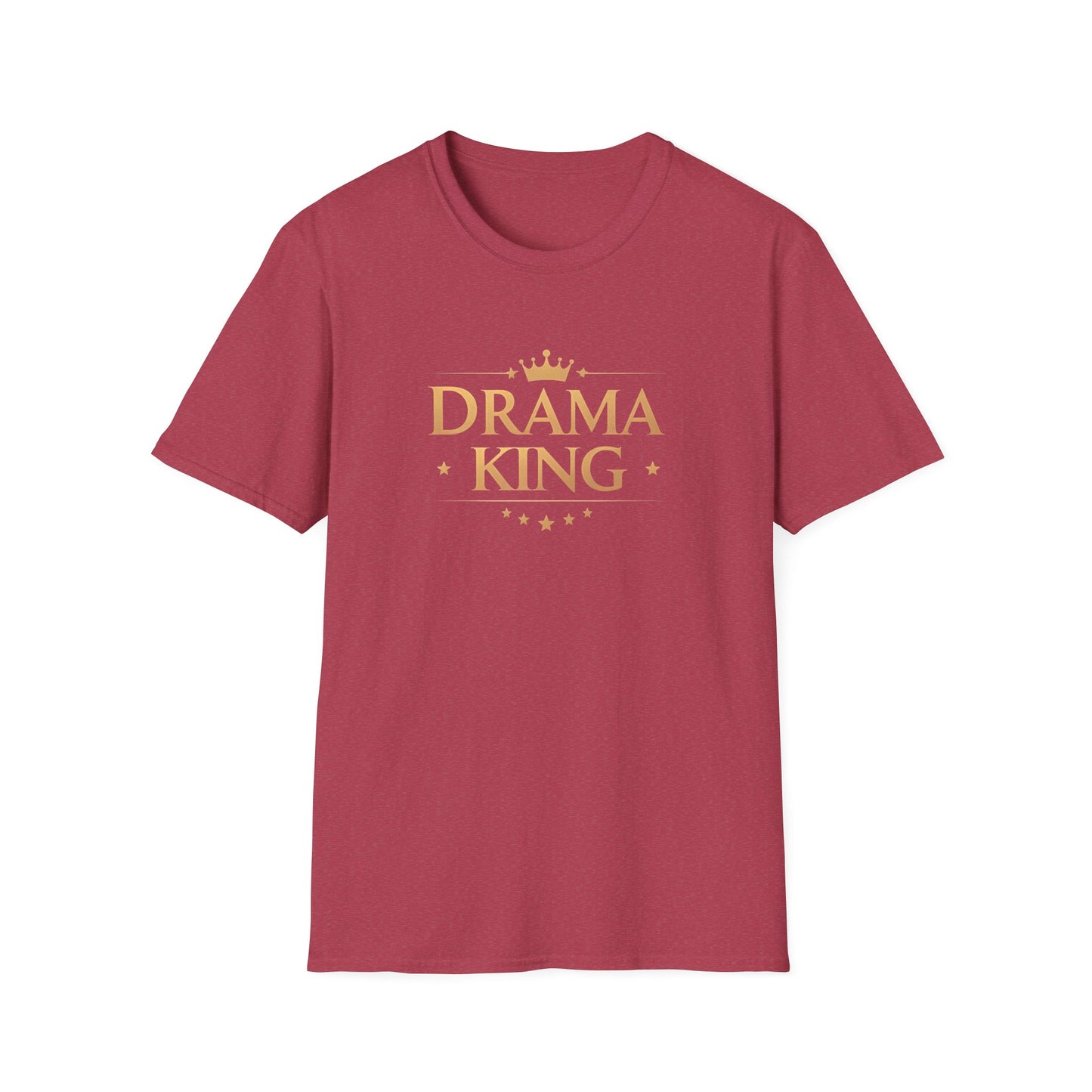 Drama King Unisex T-Shirt, Fun Gift for Theatrical Lovers, Perfect for Parties, Birthdays, Casual Wear