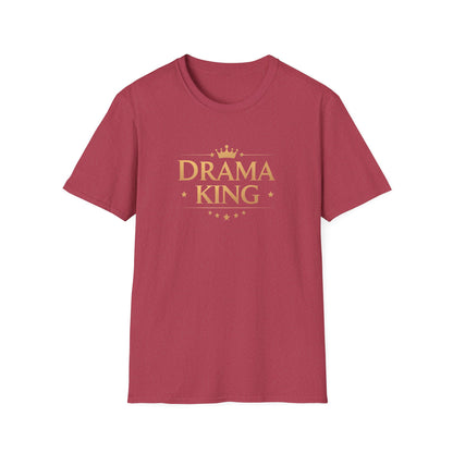 Drama King Unisex T-Shirt, Fun Gift for Theatrical Lovers, Perfect for Parties, Birthdays, Casual Wear