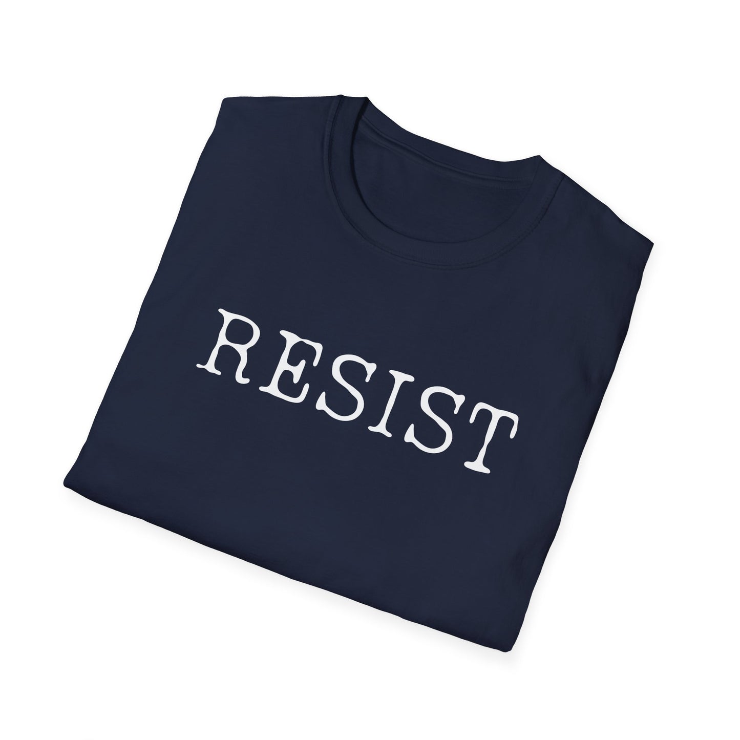 Resist Unisex Softstyle T-Shirt, Protest Shirt, Graphic Tee, Casual Wear, Activism Apparel, Gift for Change-Makers
