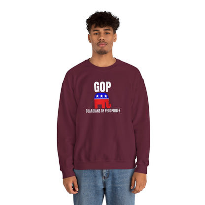 GOP Pedo Crewneck Sweatshirt - Protest Apparel, Funny Sweatshirt, Gift for Activists, Casual Wear, Unisex Clothing