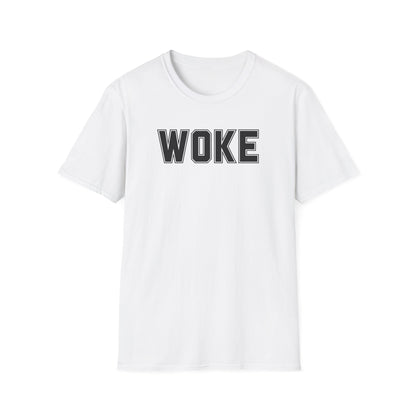 Woke Unisex Softstyle T-Shirt, Empowerment Tee, Statement Shirt, Gift for Activists, Casual Wear, Everyday Fashion