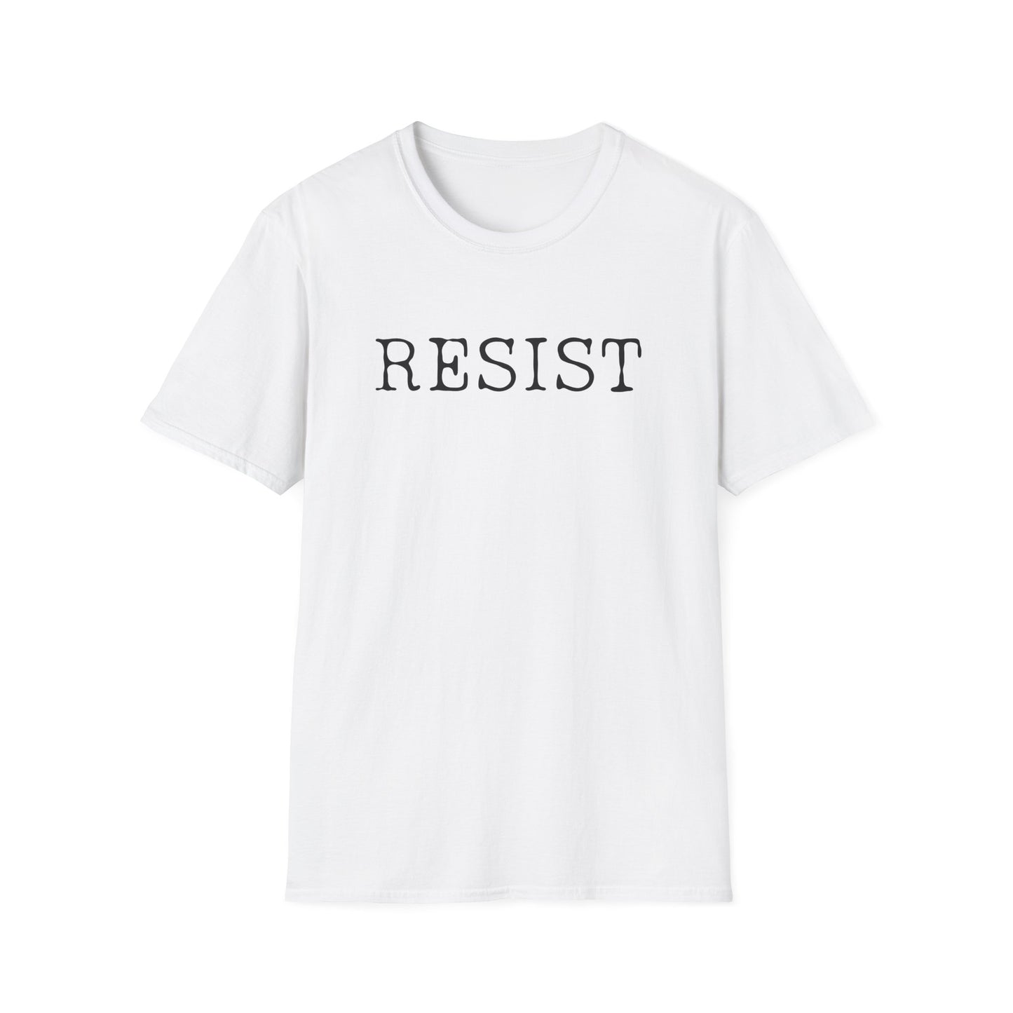 Resist Unisex Softstyle T-Shirt, Protest Shirt, Graphic Tee, Casual Wear, Activism Apparel, Gift for Change-Makers