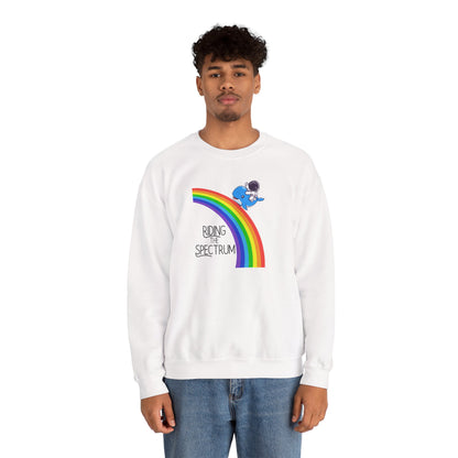 Rainbow Spectrum Crewneck Sweatshirt - Unisex Cozy Top, Gift for Autism Awareness, LGBTQ+ Pride Sweatshirt, Comfortable Everyday Wear, [...]