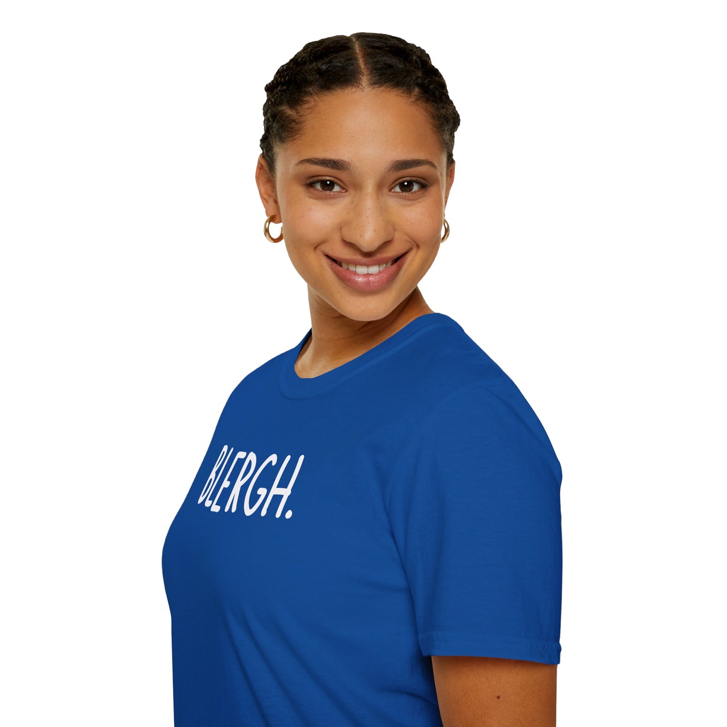 Blergh. Unisex Softstyle T-Shirt - Casual Wear, Funny T-Shirt, Gift for Friends, Relaxed Fit, Everyday Comfort