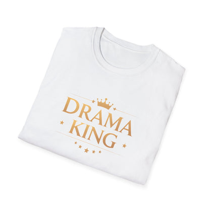 Drama King Unisex T-Shirt, Fun Gift for Theatrical Lovers, Perfect for Parties, Birthdays, Casual Wear