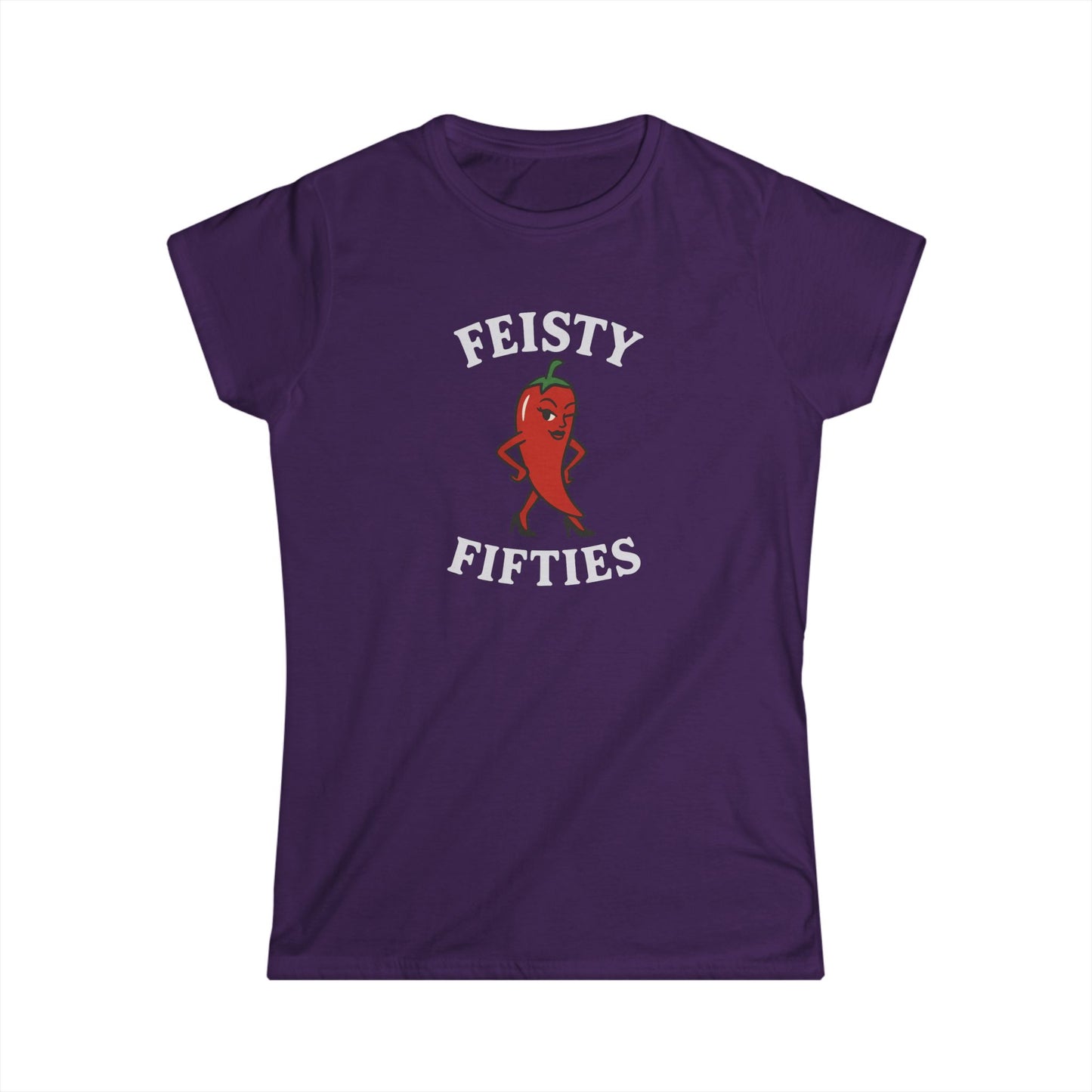 Feisty Fifties Women’s Tee, Fun Birthday Gift, Casual Everyday Wear, Sassy Quote Shirt, Women’s Graphic Tee, Birthday Celebration Outfit