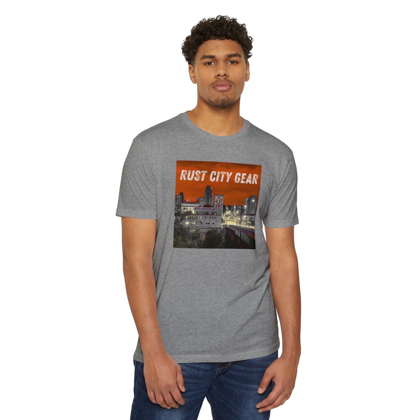 Rust City Gear T-Shirt, Unisex Graphic Tee, Urban Streetwear, City Love Shirt, Gift for Him/Her, Casual Everyday Wear