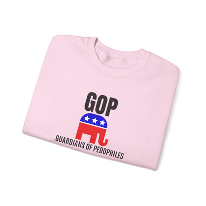 GOP Pedo Crewneck Sweatshirt - Protest Apparel, Funny Sweatshirt, Gift for Activists, Casual Wear, Unisex Clothing