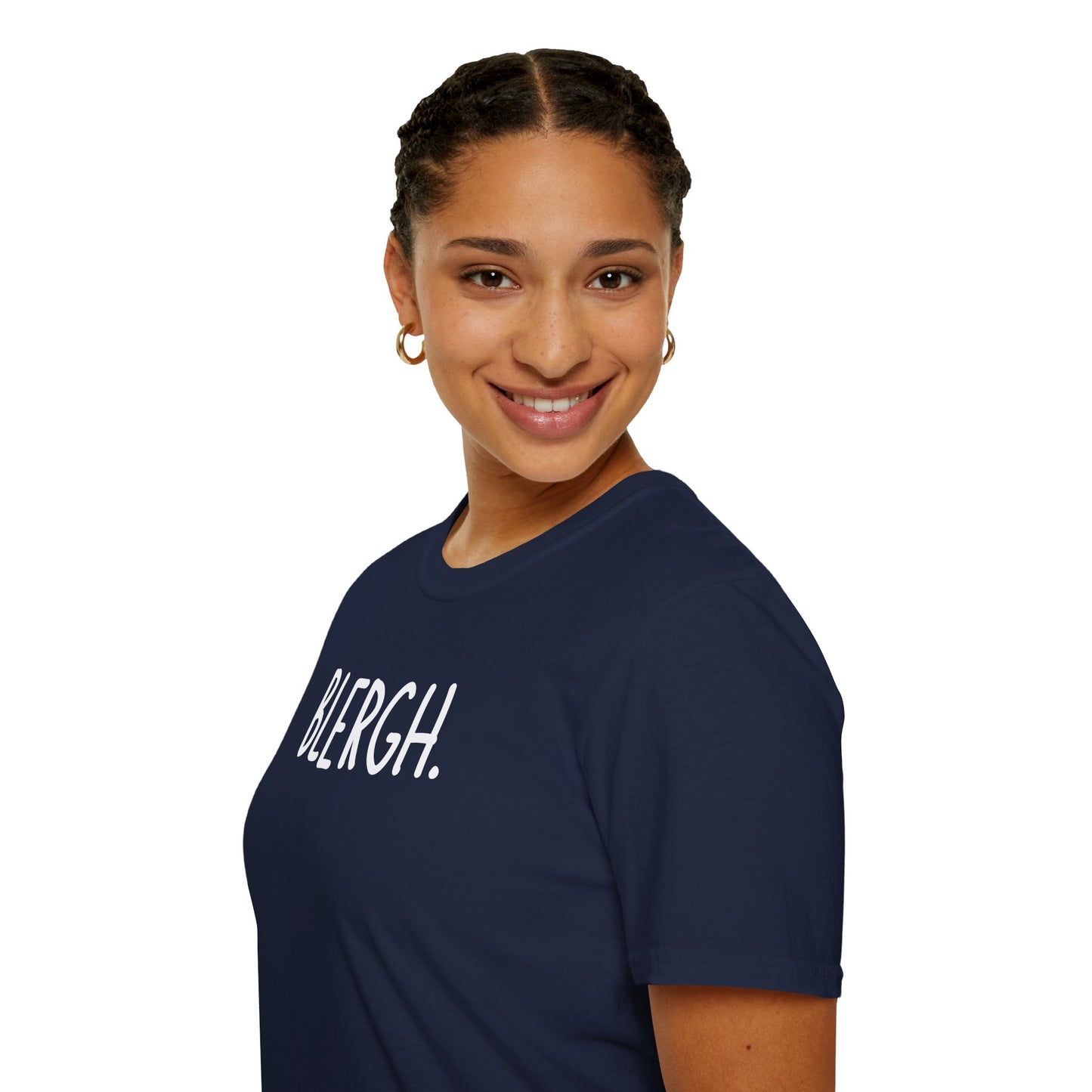Blergh. Unisex Softstyle T-Shirt - Casual Wear, Funny T-Shirt, Gift for Friends, Relaxed Fit, Everyday Comfort