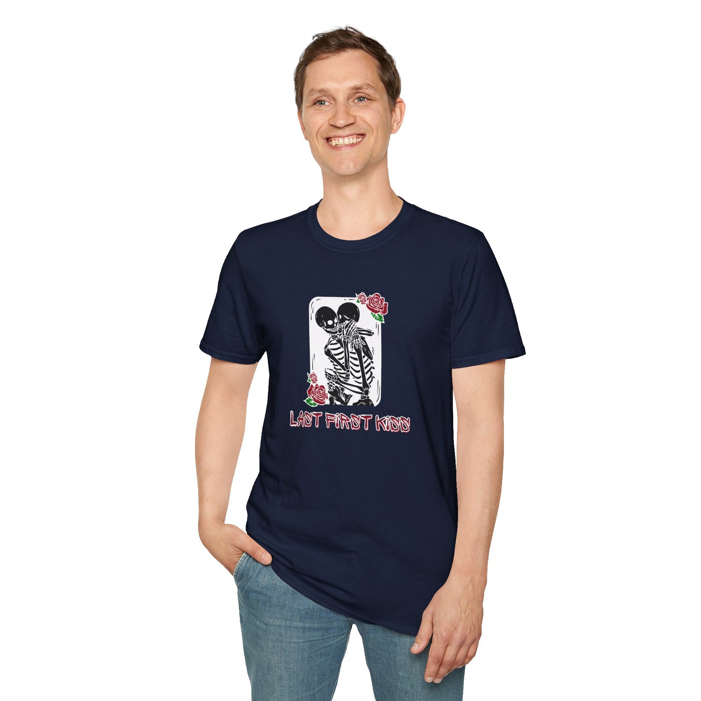 Skeleton Embrace T-Shirt Last First Kiss