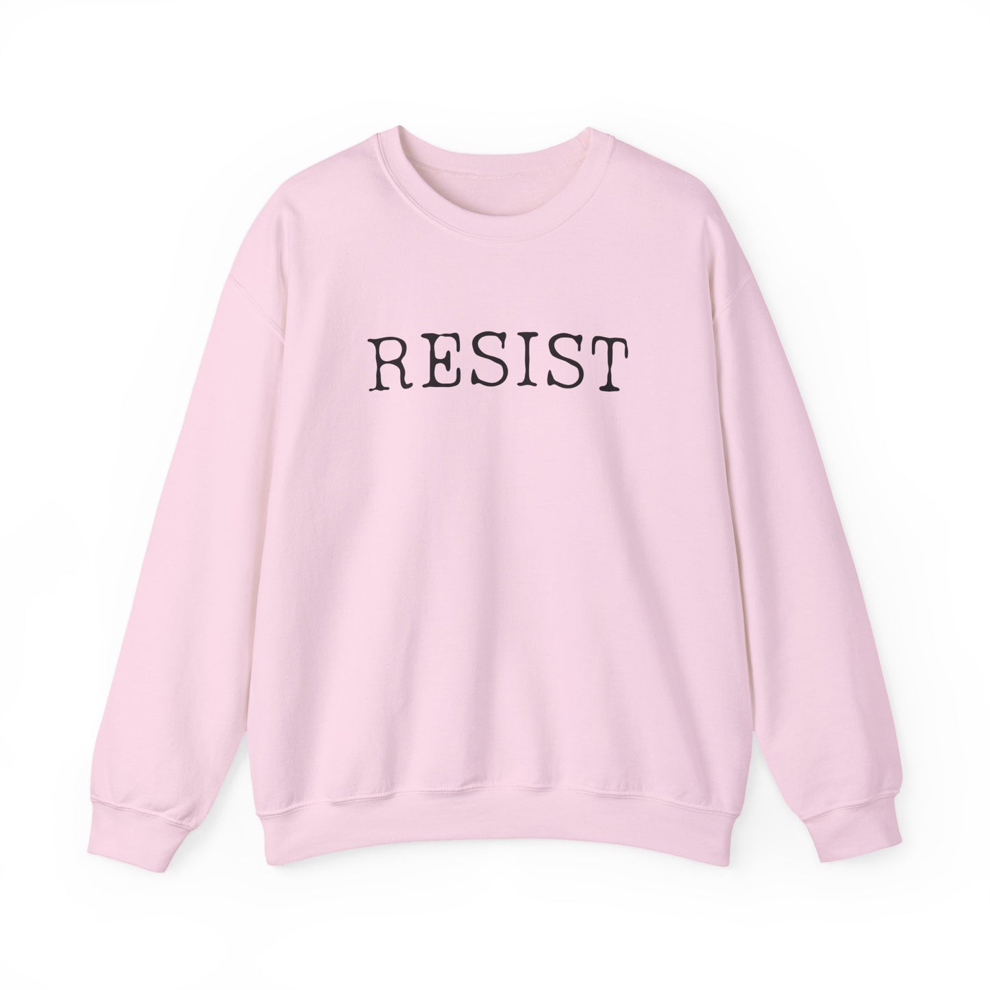Resist Crewneck Sweatshirt, Comfortable Unisex Sweater, Everyday Wear, Activism Apparel, Gift for Protesters, Casual Style