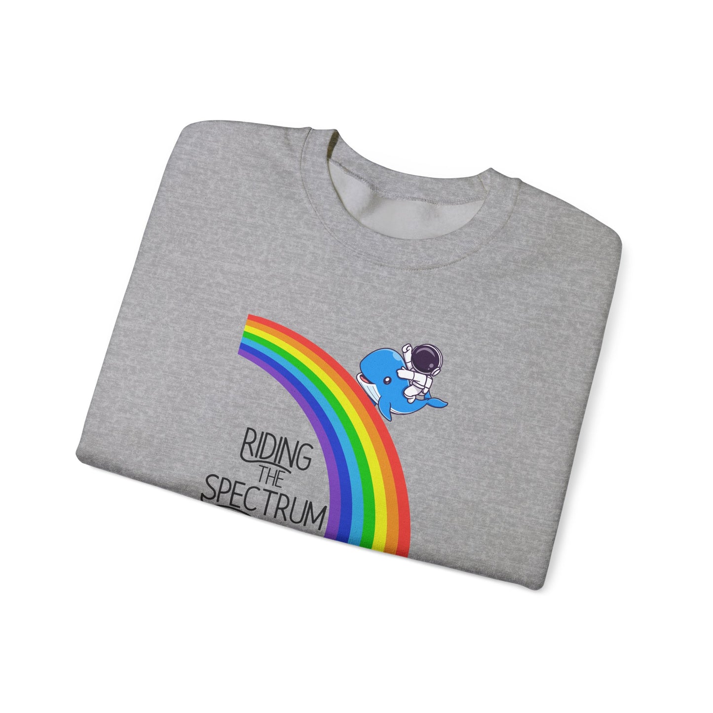 Rainbow Spectrum Crewneck Sweatshirt - Unisex Cozy Top, Gift for Autism Awareness, LGBTQ+ Pride Sweatshirt, Comfortable Everyday Wear, [...]