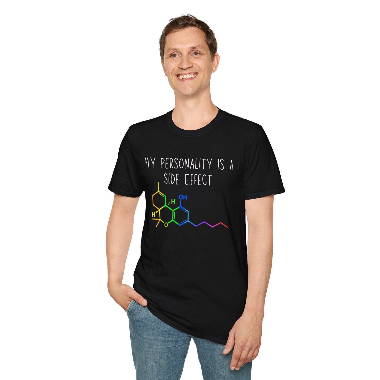 My Personality is a Side Effect T-Shirt, THC, Funny Science Gift, Unisex Tee, Quirky Humor Shirt, Chemistry Lover Apparel
