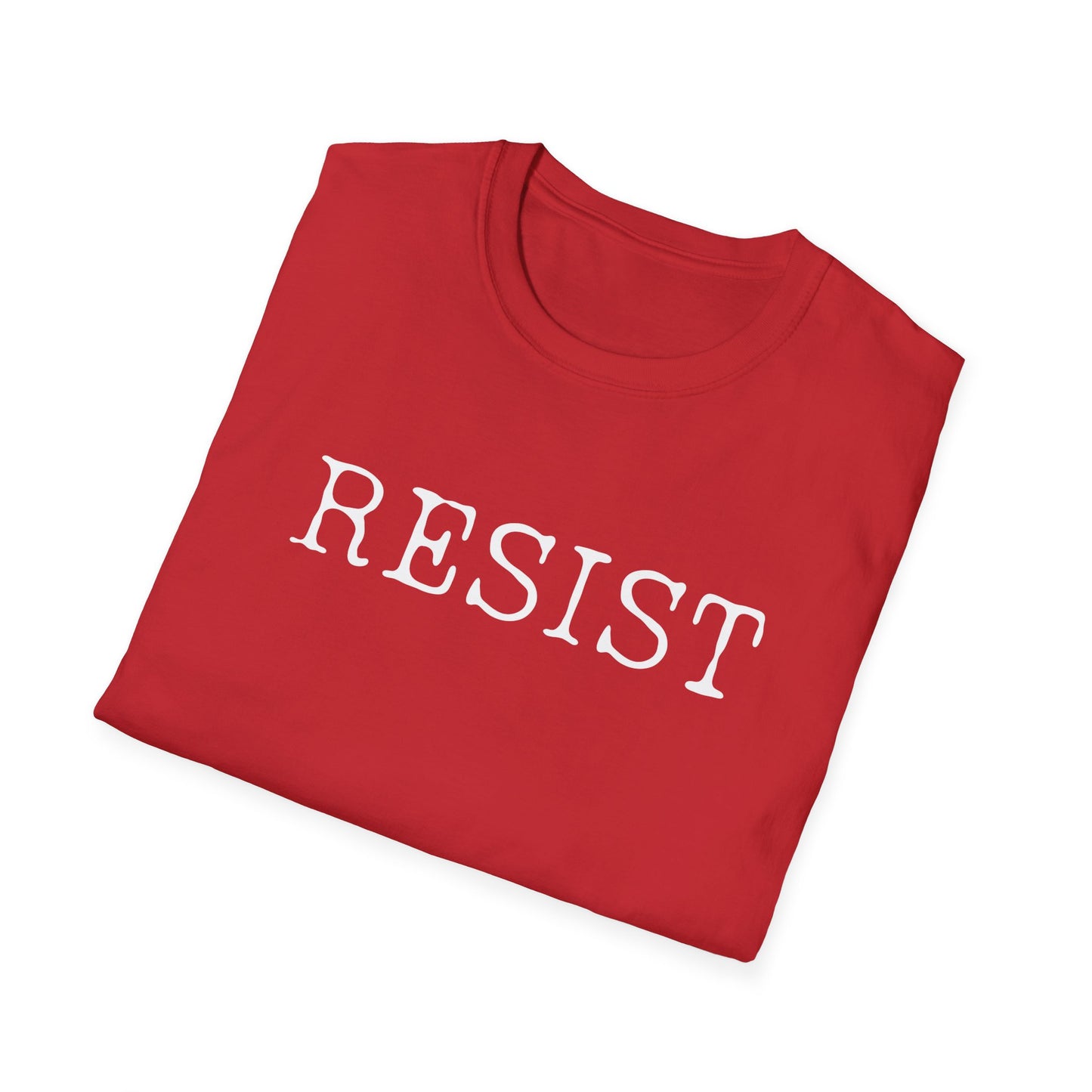 Resist Unisex Softstyle T-Shirt, Protest Shirt, Graphic Tee, Casual Wear, Activism Apparel, Gift for Change-Makers