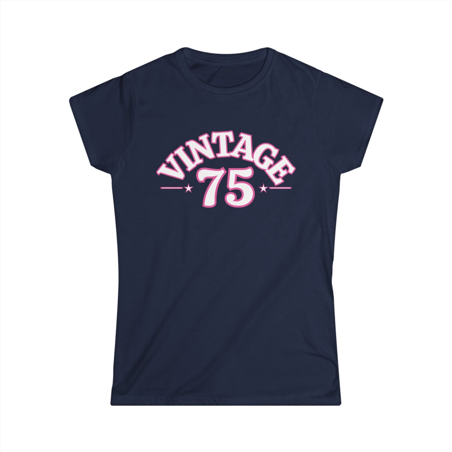 Vintage 75 Women's Tee - Retro Style Shirt, Casual Outfit, Gift for Her, Birthday, Nostalgic Apparel, Vintage Lover's Fashion