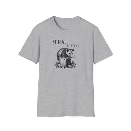 Feral Fifties T-Shirt, Unisex Softstyle Tee for Nature Lovers, Animal-themed Gift, Eco-Friendly Fashion, Casual Wear